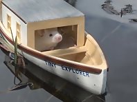 Stuart and his first boat ride